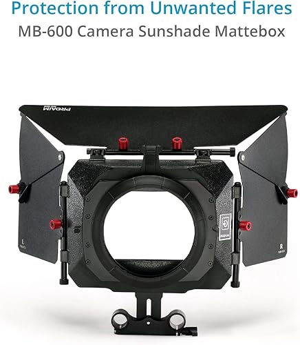 Miniatura 6 de Kit de soporte de hombro para cámara con jaula y caja mate para videocámara de video DSLRs. Soportes y asas ajustables. Se adapta a múltiples lentes