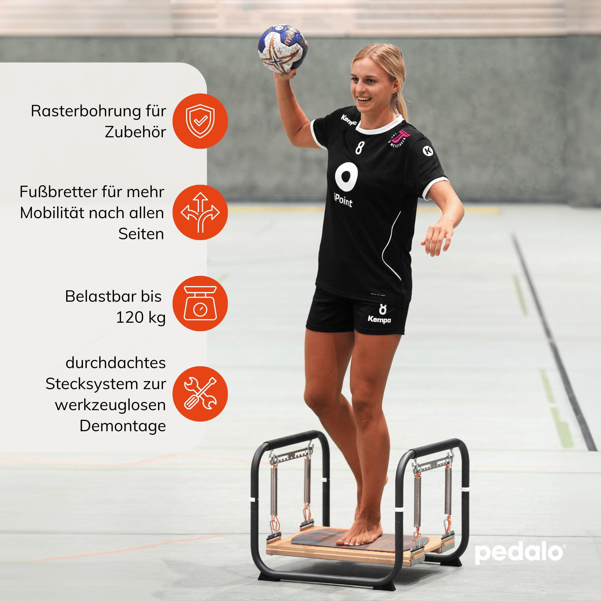 Pedalo® Stabilisator Profi I Federbrett I Gleichgewichtstrainer I Koordination I Propriozeption I Reaktion
