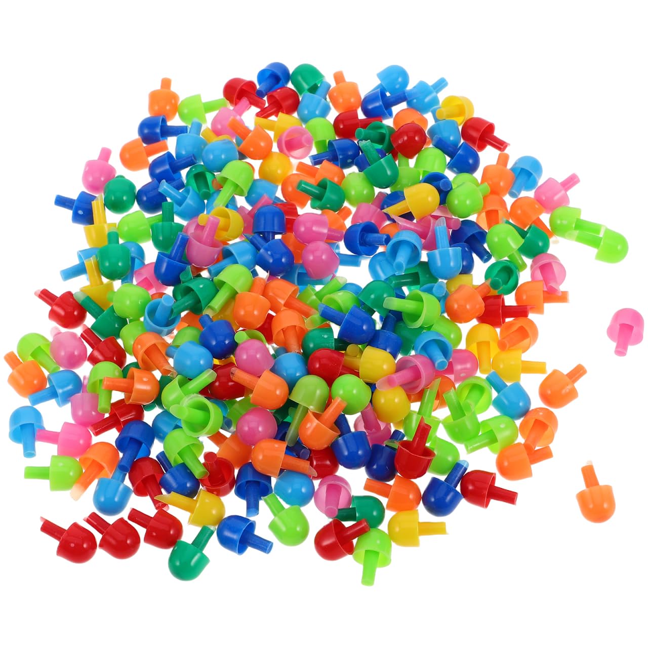 BESPORTBLE 592Pcs Mushroom Nail Toys for Kids Creative DIY Pegboard Set including Coloured Plastic Pegs Enhancing Fine Motor Skills and Learning for Preschool Children