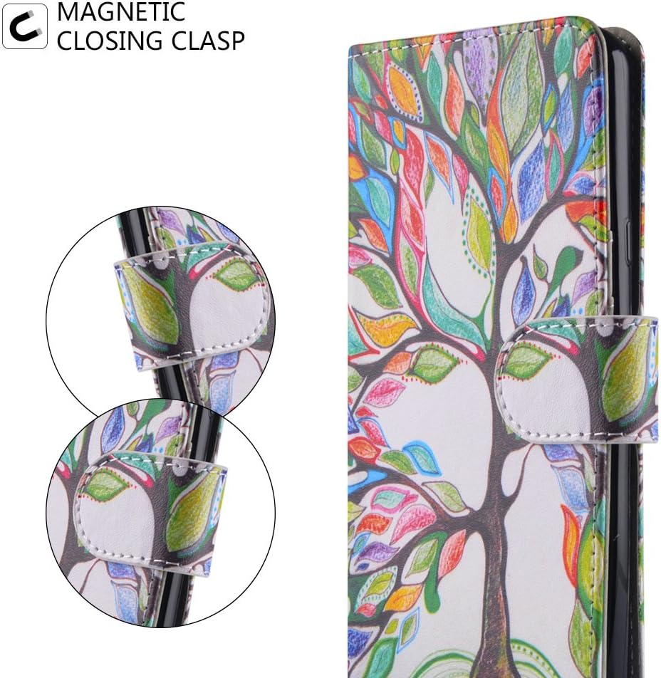 LG stylo 4 Case, UrSpeedtekLive LG stylo 4 Wallet Case, Premium PU Leather Flip Wallet Case Cover w/Card Slots & Kickstand Compatible LG stylo 4 (2018)/LG Q Stylus, Love Tree