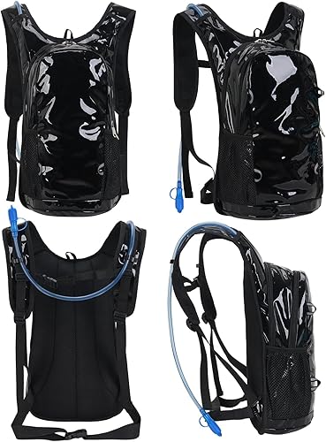 Miniatura 3 de Roptat Mochila de hidratación con bolsa de hidratación de 2 litros, mochila ligera para agua para mujeres y hombres, correr, equitación, ciclismo