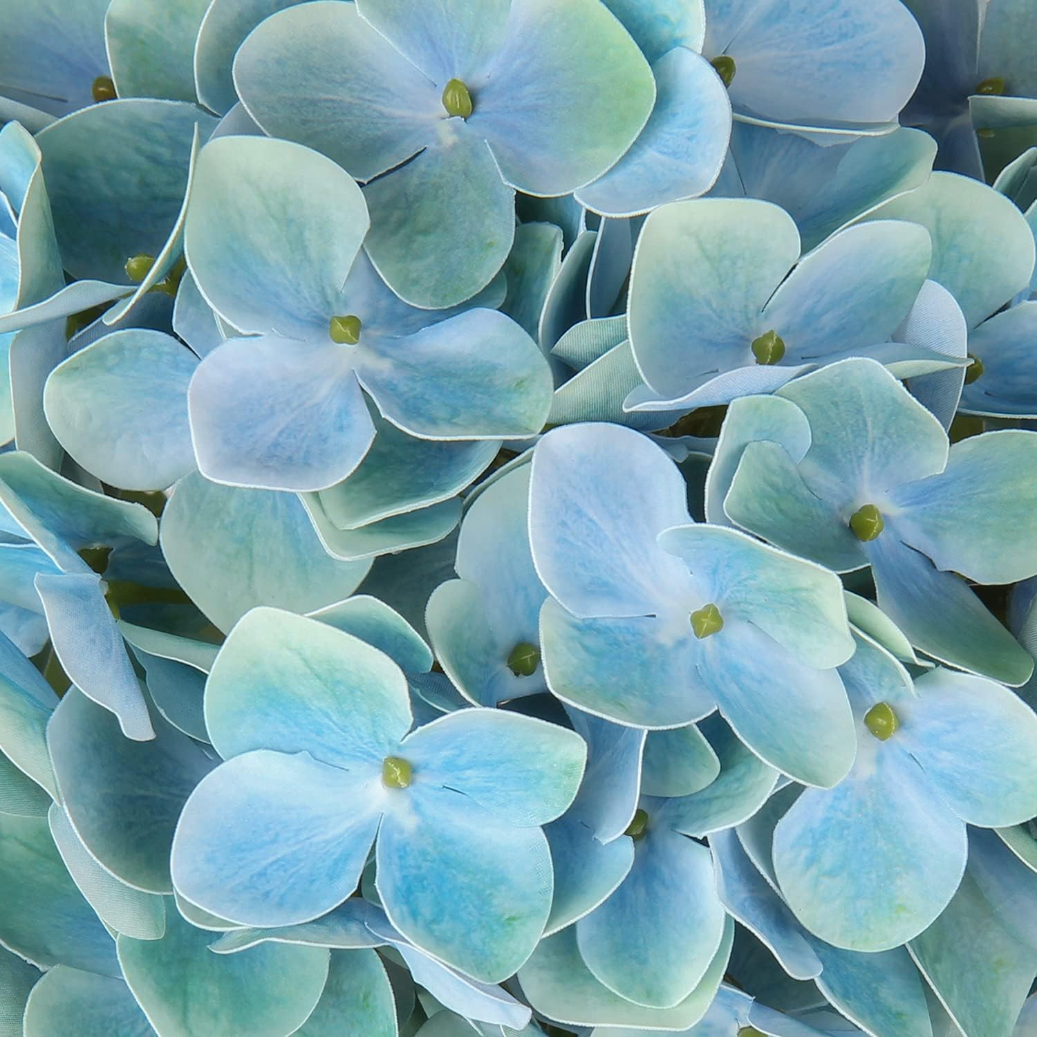 Briful Hydrangea Artificial Flowers Real Touch Hydrangea Flowers 24.8" Tall Fake Flowers Hydrangea Plants Long Stem Blue Artificial Flowers Outdoor - Image 4