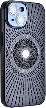 LXW-13-hei iPhone 13 Case, Cooling and Heat Dissipation, Smartphone Case, Thin, Lightweight, Integrated Design, Fully Covers Lenses, Compatible with Magsafe, iPhone 13 Case, 6.1 inch iPhone 13