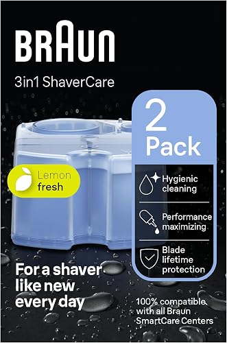 Braun Recharges 3-en-1 de Station SmartCare, Liquide Transparent, Pack de 6 - 3