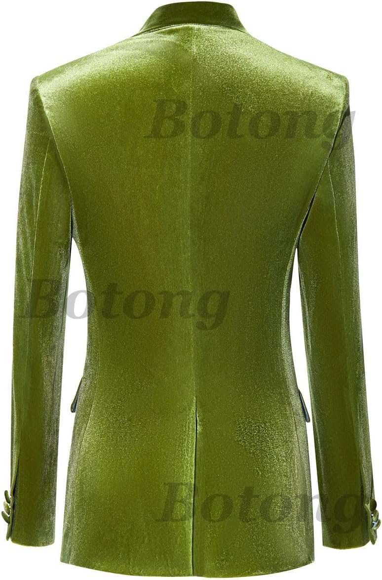 Velvet Suit for Women 2 PC Double Breasted Pants Suit Peak Lapel Formal Tuxedos Womens Business Outfit