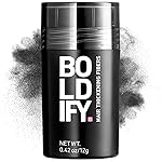 BOLDIFY Hair Fibers (12g) - Fill In Thinning and Fine Hair for an Instantly Fuller, Thicker Look - 14 Shades for Women & Men - Black
