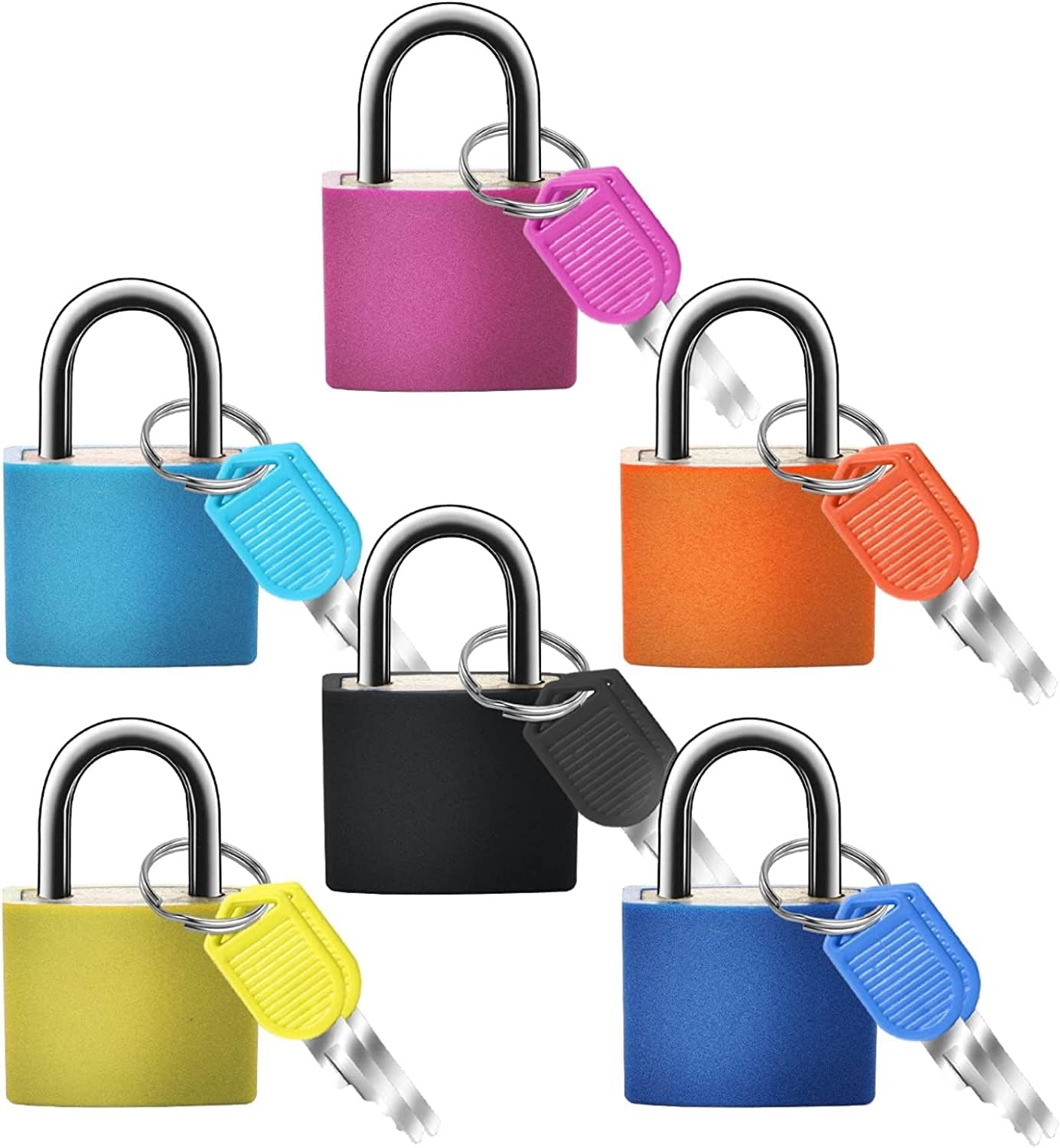 SBA PRIME Color Padlock with Keys | Premium Durable Multipurpose Daily Use Accessory for Home Office Travel-image-0