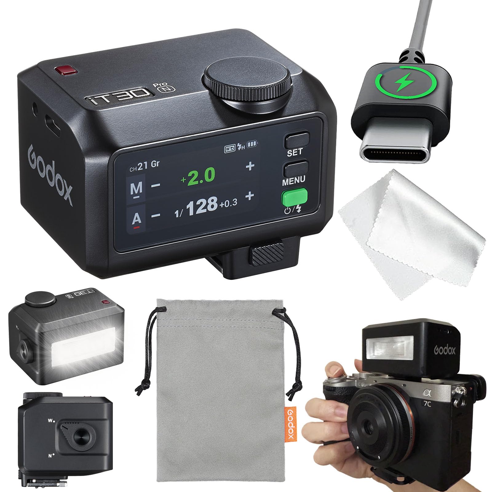 Amazon | 【日本語取扱説明書】Godox iT30Pro N カメラ