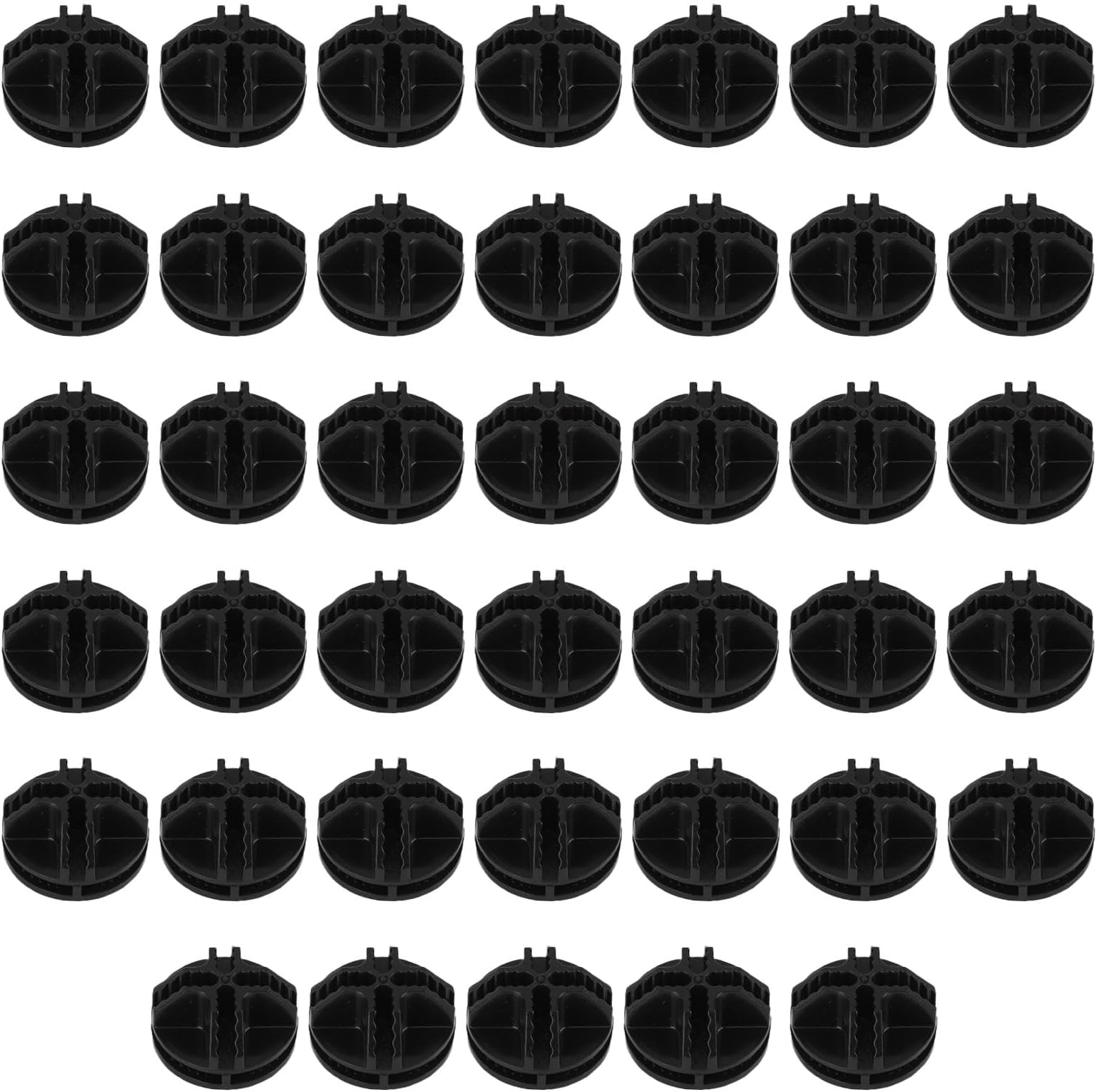 Wire Cube Plastic Connectors 40PCS Interlocking Connector C&C Grid Bucket Storage Clasp Buckle Clip for Home Cube Shelving DIY Storage Cabinet Modular Organizer Closet, Random Color in Black or White