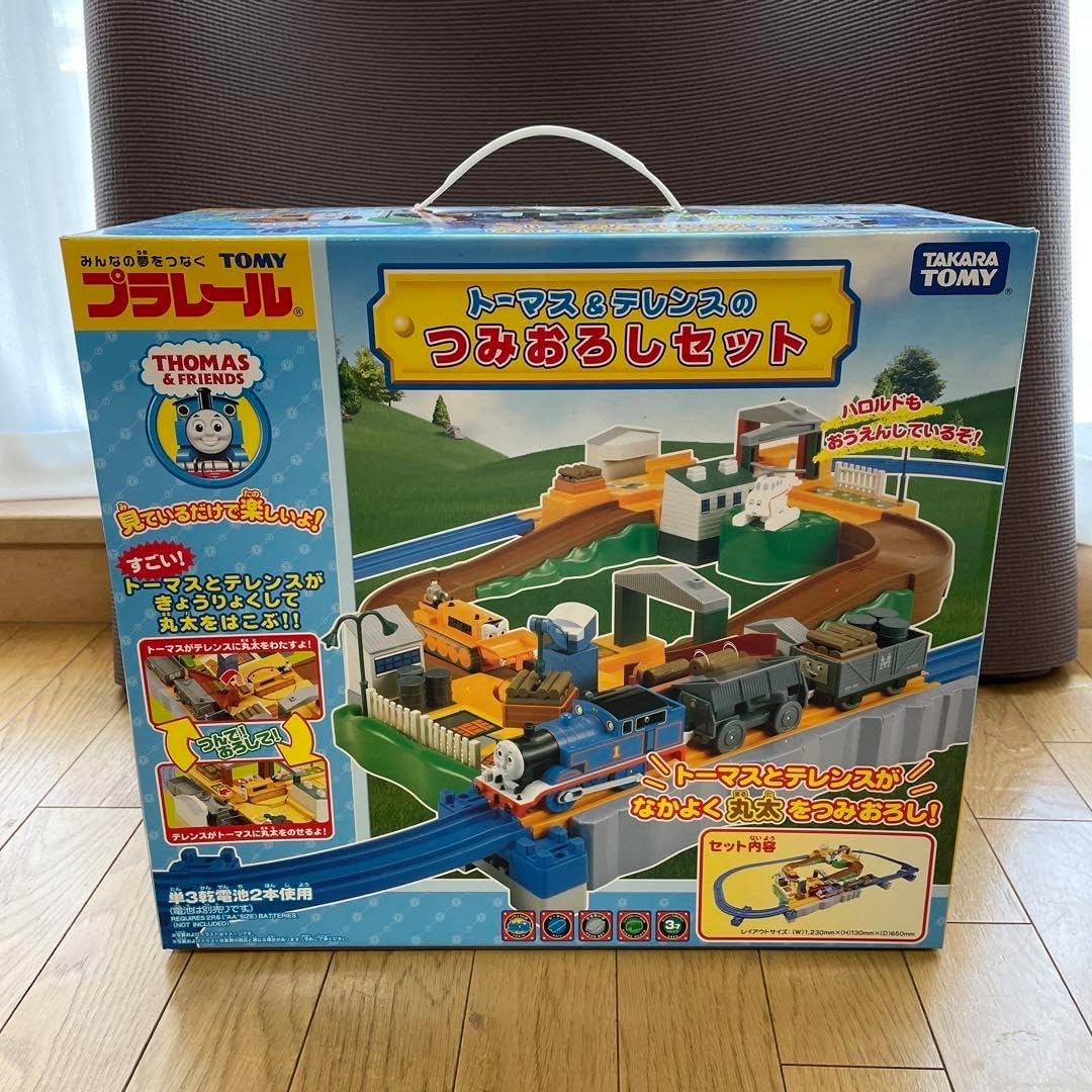 トーマス＆バッシュの丸太つみおろしセット プラレール トーマス