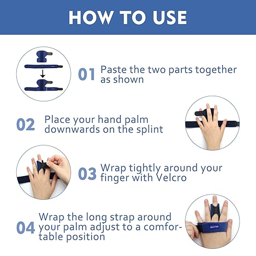 Miniatura 5 de Férula de dedo de gatillo, soporte ajustable para el dedo, cinta de sujeción para aliviar el bloqueo de los dedos, reventar, doblar, rigidez,