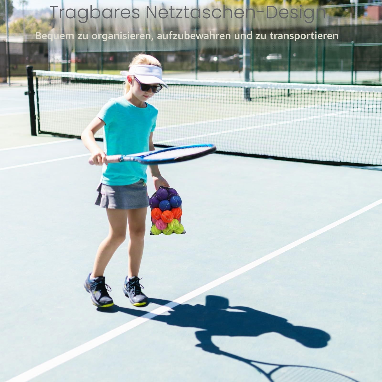 SHYUJAJIE Tennisbälle, 20 Stück, Trainings-Tennisbälle, hohe Elastizität, Übungstennis für Anfänger, Übungsbälle für Haustiere und Hunde