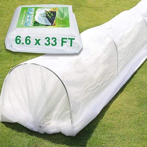 Miniatura 9 de Cubiertas para plantas con protección contra la congelación de 10 x 50 pies, 1.05 ozyd, tela más gruesa contra la congelación de plantas, cubiertas