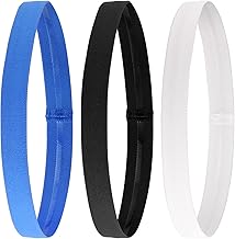 3 Pieces Anti-Sweat Headband for Men and Women, Sports Bandana, Headband for Fitness, Running, Cycling, Yoga, Basketball