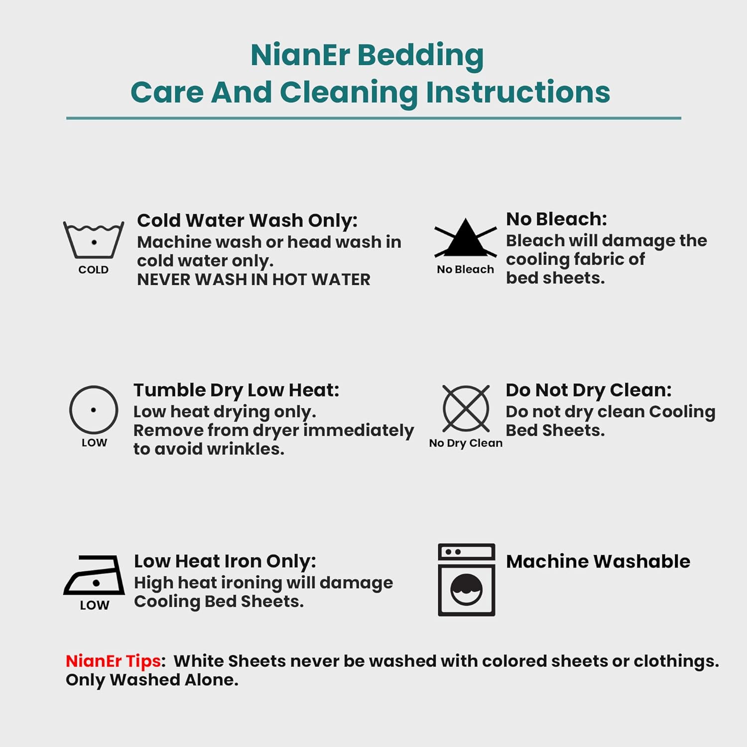 NianEr Soft Cute Pattern Microfiber Bed Sheets Set 14 Inch Pocket Fitted Sheet Breathable Bedding Sheets Pillowcases 001, 4 Peice, King, Grey