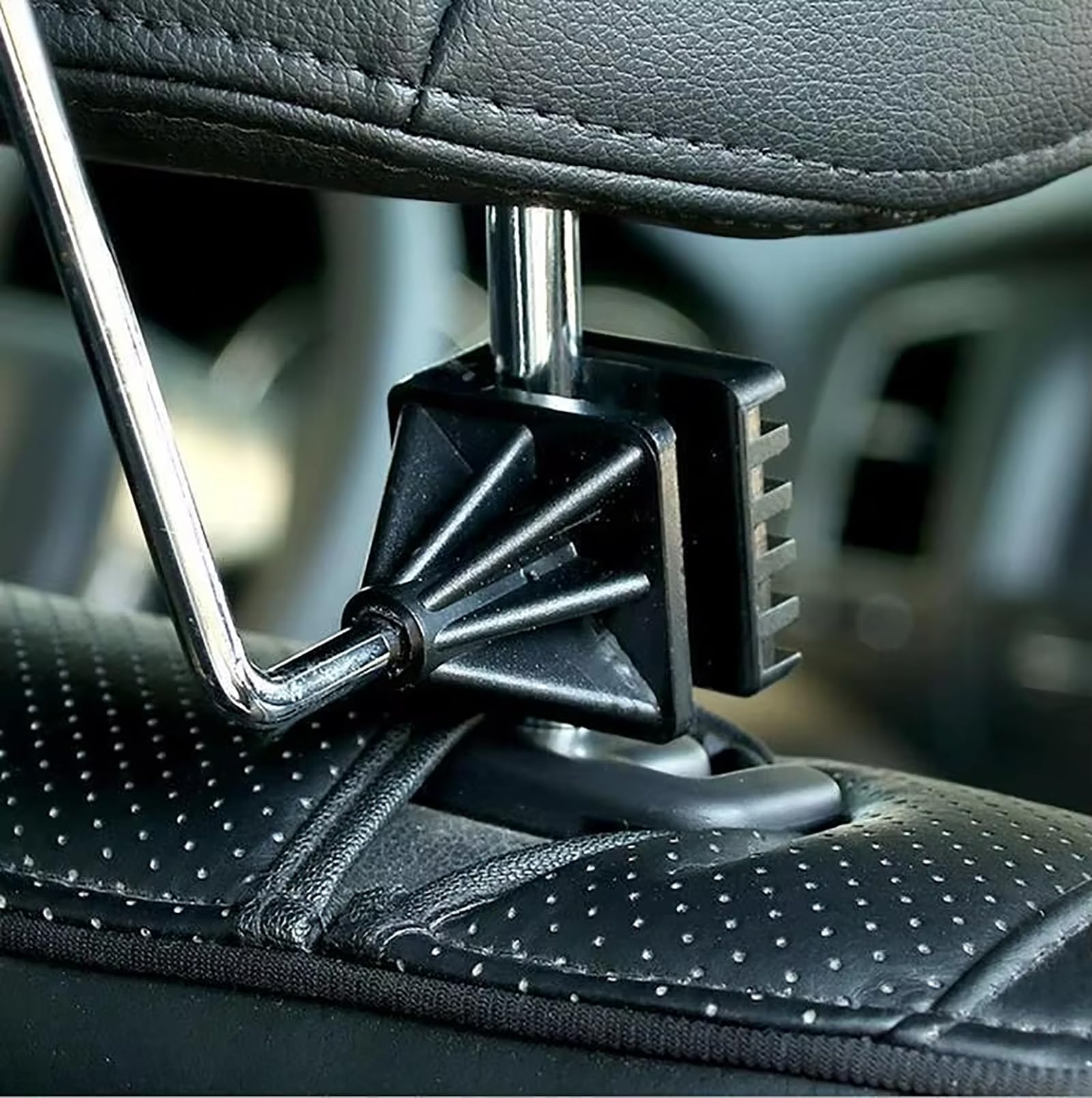 2pcs Appendiabiti per poggiatesta del Sedile dell'auto, appendini in Metallo, Porta Abiti, Giacche, Camicie, Appendiabiti, Compatibile con Porsche 911 Taycan Cayman Boxster
