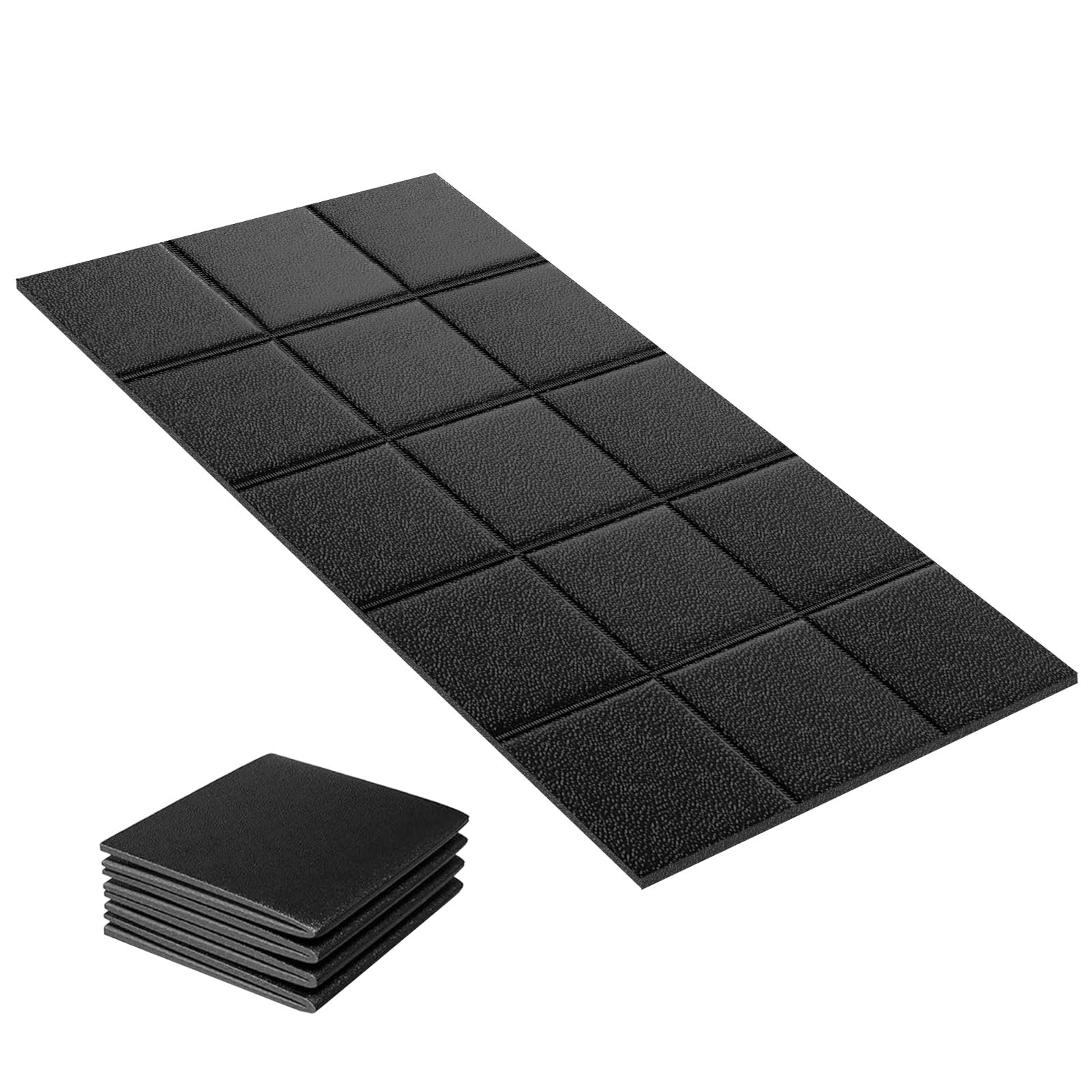 Stepwaver Bodenschutzmatte Laufband, Laufmatte Für Teppich & Hartböden, Laufband Matte Schalldämmend, Hochdichte, Faltbare Unterlegmatte Für Fitnessgeräte, Bike & Elliptical