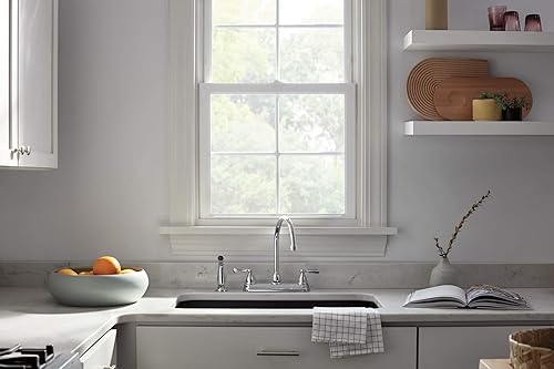 Miniatura 6 de Peerless P2865LF Elmhurst Grifo de cocina con dos manijas con montaje en cubierta de pulverización, cromado