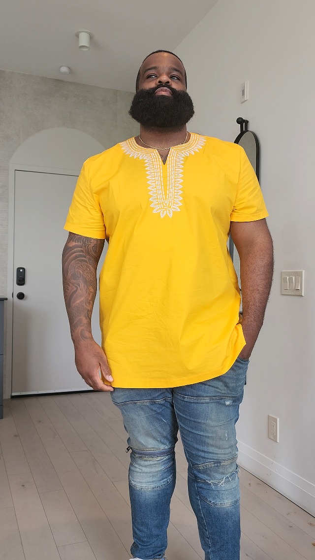 Amazon.com: D'IYANU | Lubanzi African Dashiki Shirt for Men