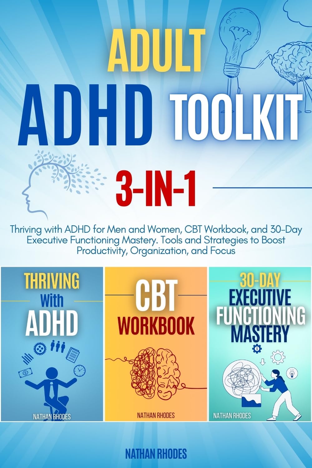 Image showcasing Amazon.com: Adult ADHD Toolkit: 3-in-1: Thriving with ADHD for Men and ...