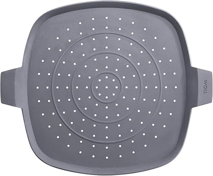 Woll Silicone Nonstick Square Splatter Guard & Trivet, 11", Gray