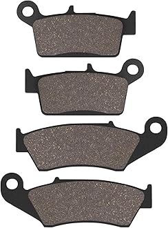 Cyleto Front and Rear Brake Pads for DRZ400 DR-Z 400 2000-2009 DR-Z400 DRZ400SM DR-Z 400SM 2005-2009 DR 125 2008-2012 RM125 1996-2012 RM 250 2009