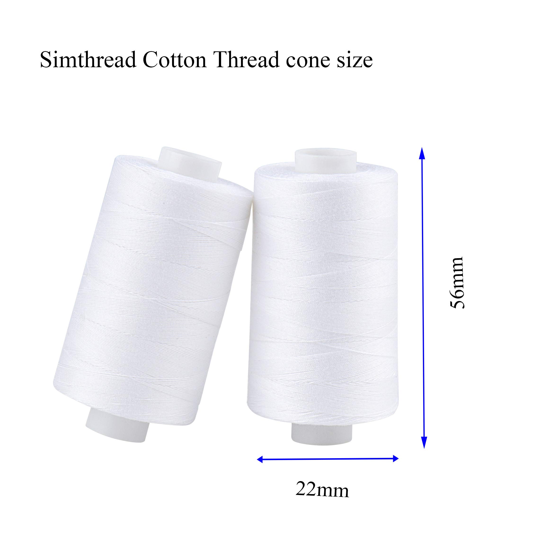 Amazon.com: Simthread All Purposes Cotton Quilting Thread 50s/3