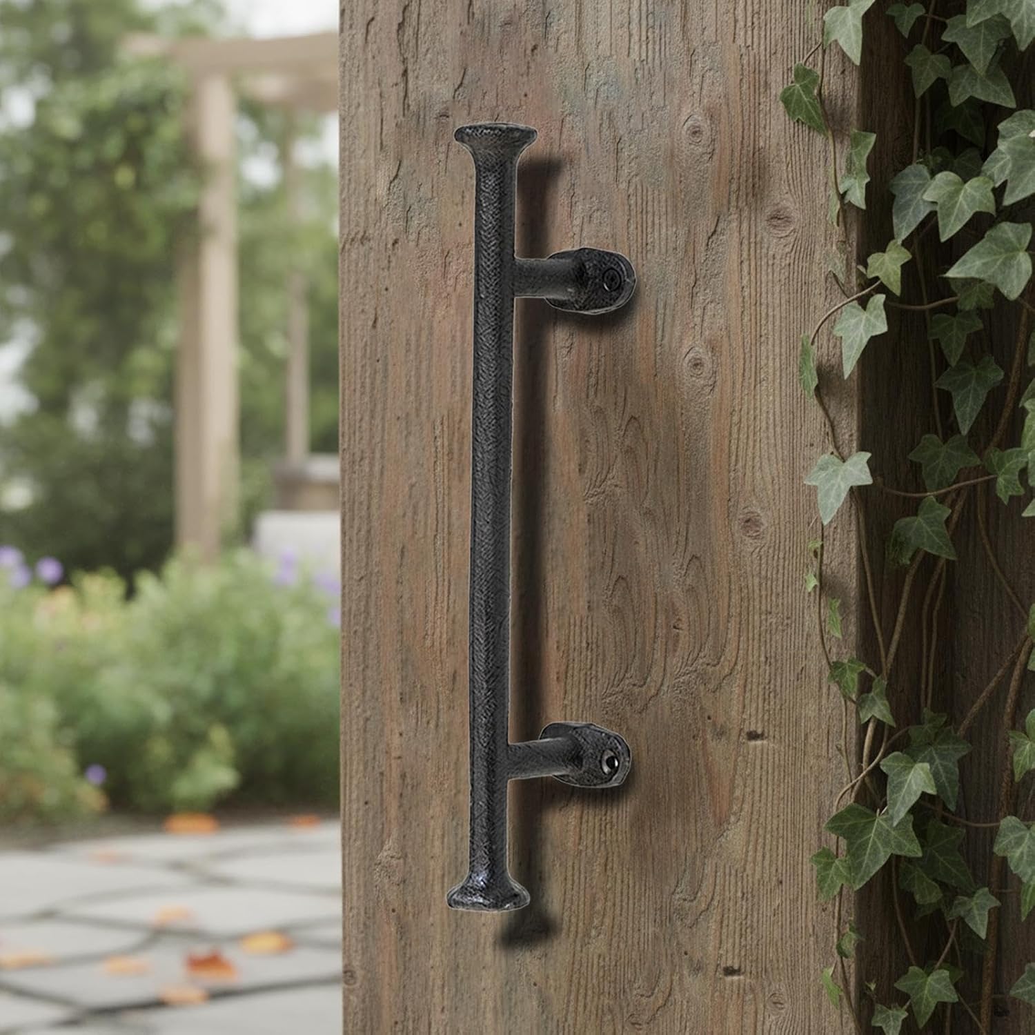 Cast Iron Gate Handle Durability Multipurpose Barn Door Pull Large