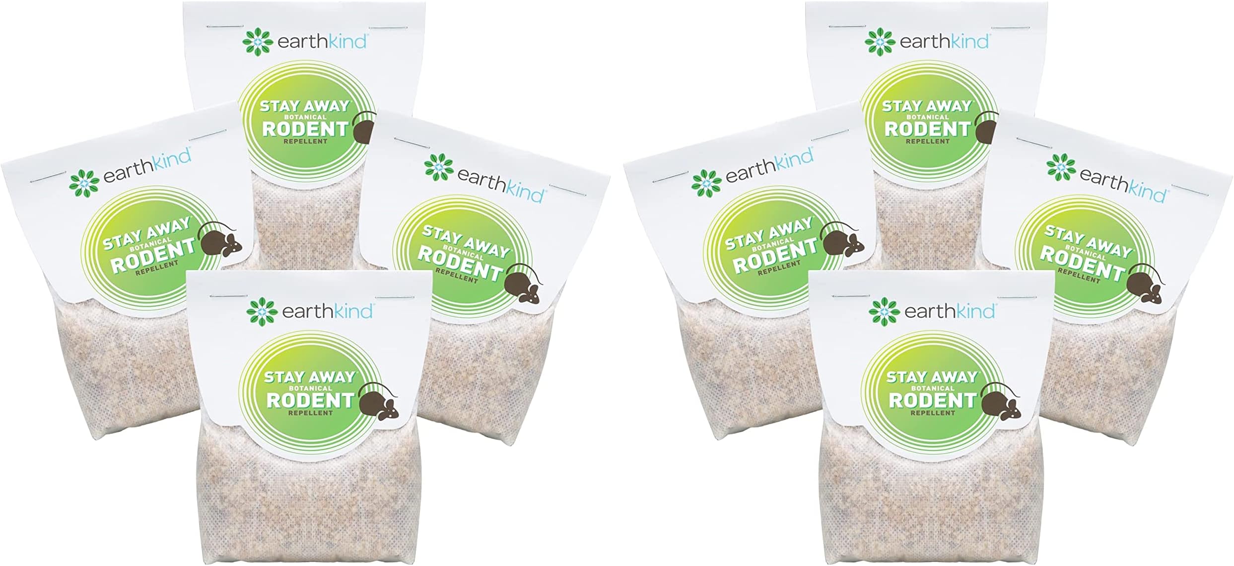 Stay Away Mice Repellent Pest Control Scent Pouches, All Natural - Repels Mice with No Mess and Environmentally Safe, 8 Pack
