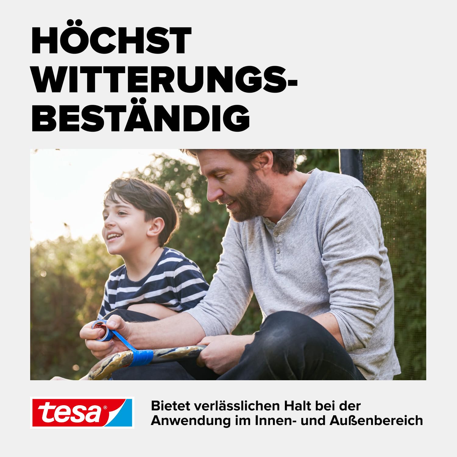 tesa extra Power Perfect Gewebeband - Gewebeverstärktes Ductape zum Basteln, Reparieren, Befestigen, Verstärken und Beschriften - Schwarz - 50 m x 50 mm