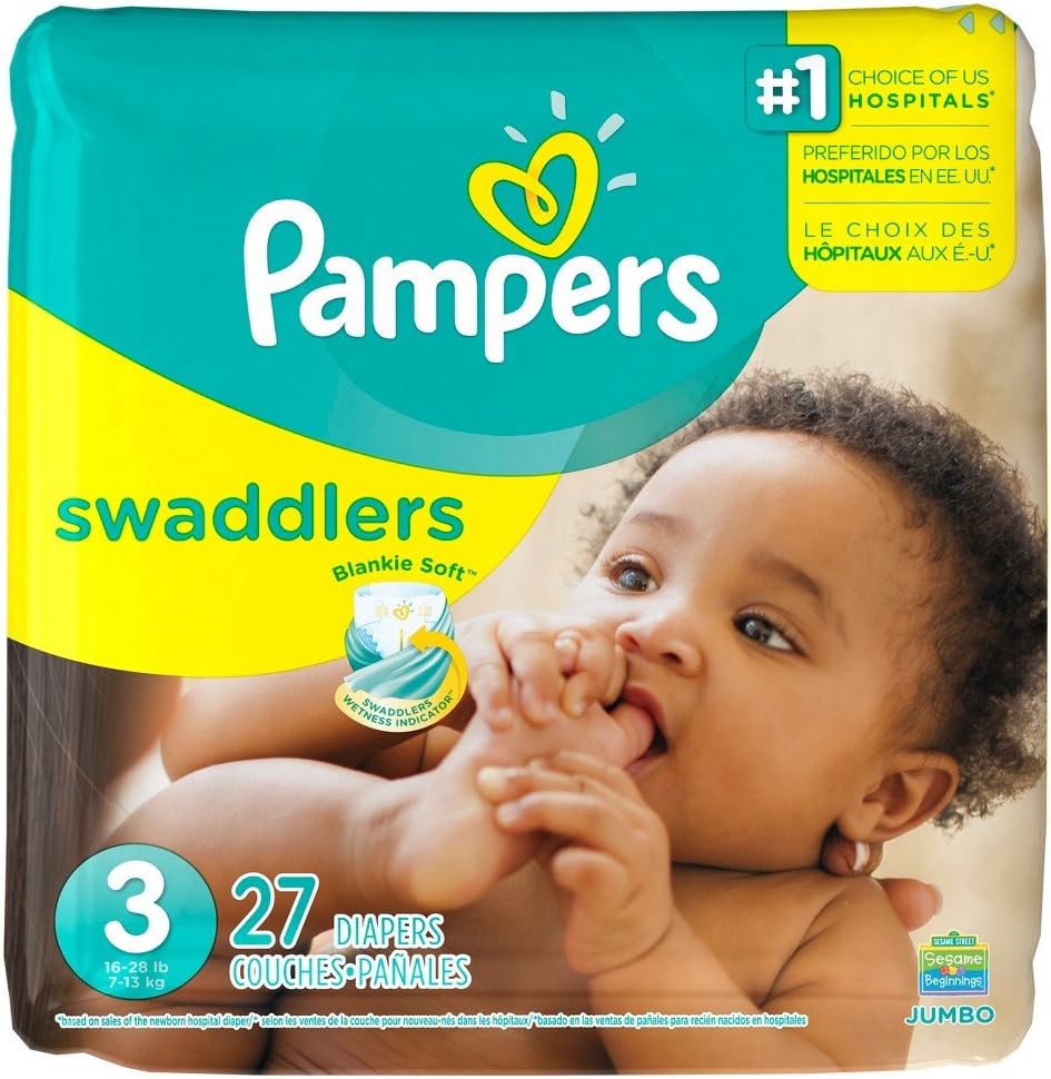 Pampers Swaddlers Diapers Size 3 27 Count
