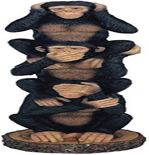 George S. Chen Imports Monkeys See Hear Speak No Evil - Figura coleccionable (3 unidades)