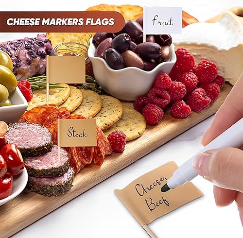 Miniatura 5 de Juego de cuchillos de queso con mango de madera, mini cuchillo de acero inoxidable para embutidos y queso, perfecto para cortar queso y cortador de