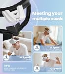 NVNV VR Fan for Oculus Quest 2,Anti-fogging Air Circulation Cooler Fan with Facial Interface,Sweat-Proof Face Cover,VR Accessories for Quest 2, Suitable for Fitness,Workout & Intense VR Games,White