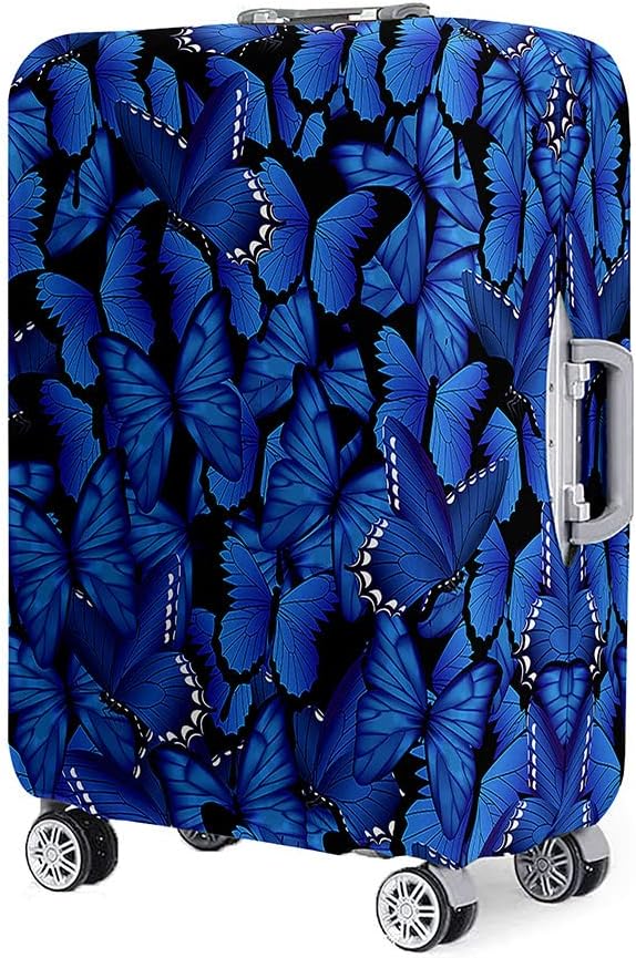 FANSU Housse De Valise Elastique Housse De Protection Pour Bagage, Style Cyberpunk Lavable à Cabine Luggage Valise Cabine Trolley Case Cover, 18-32, Triangle, L (26"-28" Valise