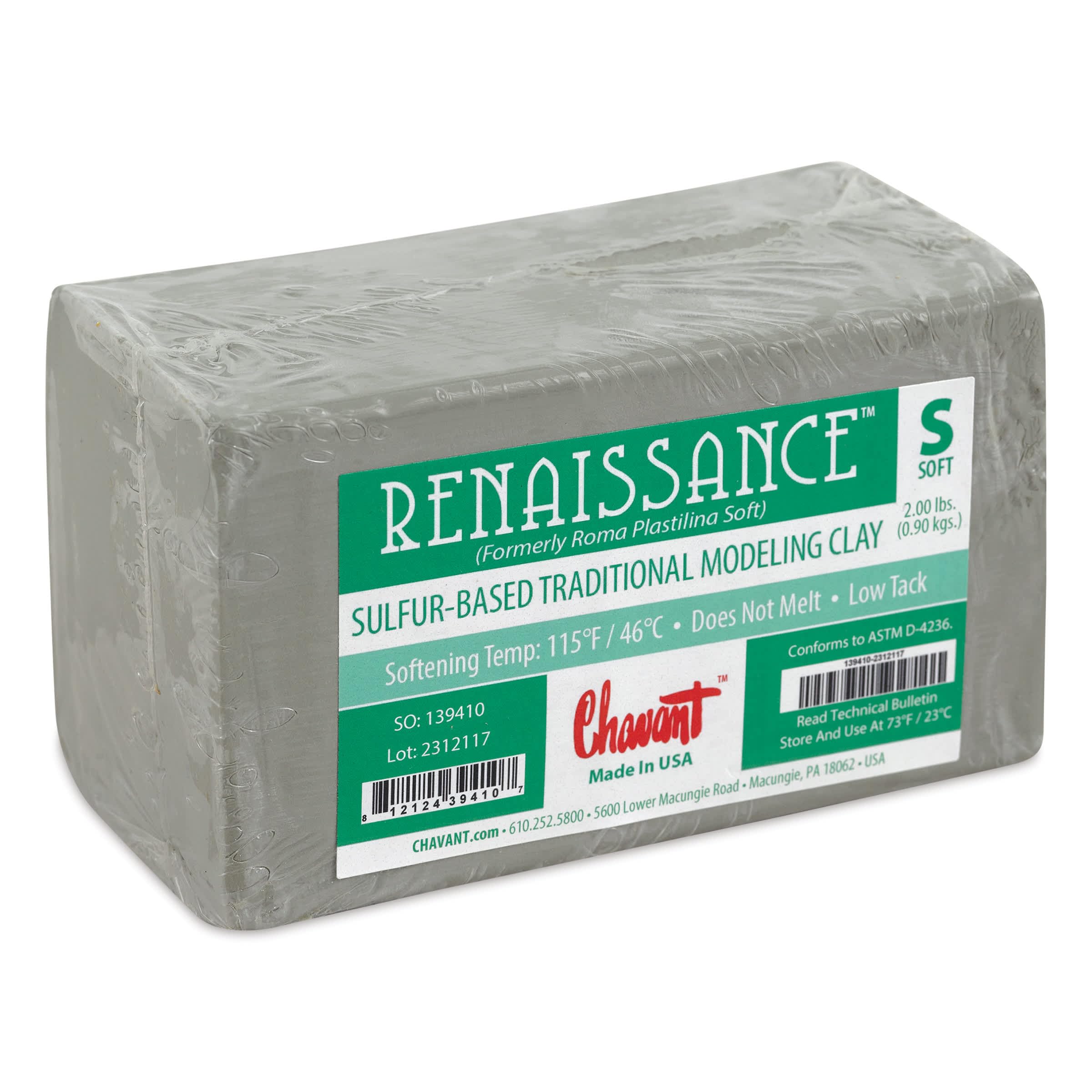Sculpture House Roma Plastilina Modeling Material gray-green No. 1 - Soft