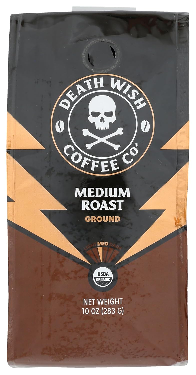Death Wish Coffee Coffee Med Roast Ground 10 OZ
