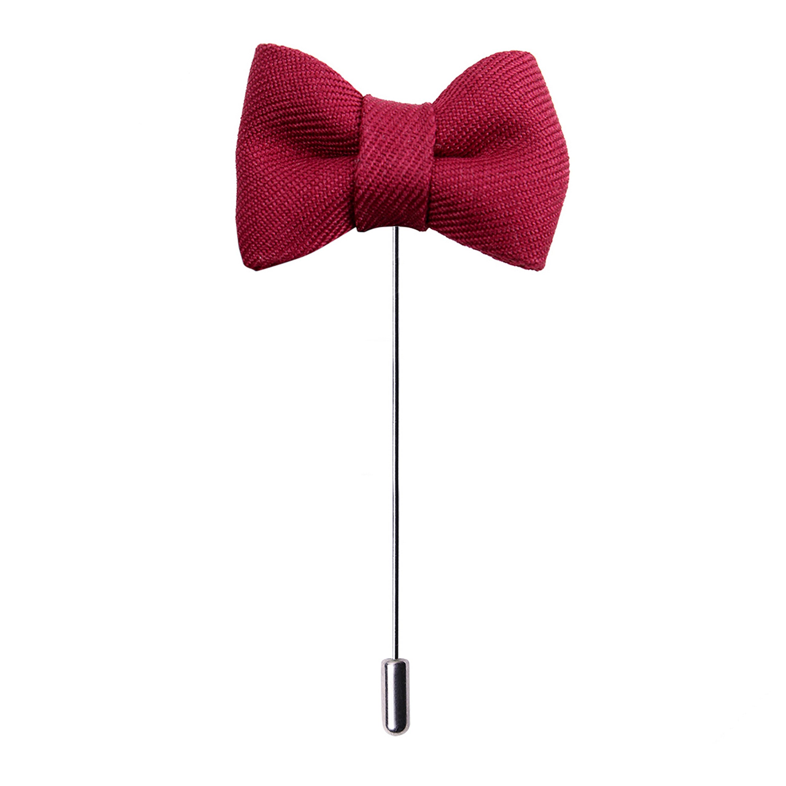 peluche The Graceful Bow White Brooch/Lapel Pin For Men-picture-3