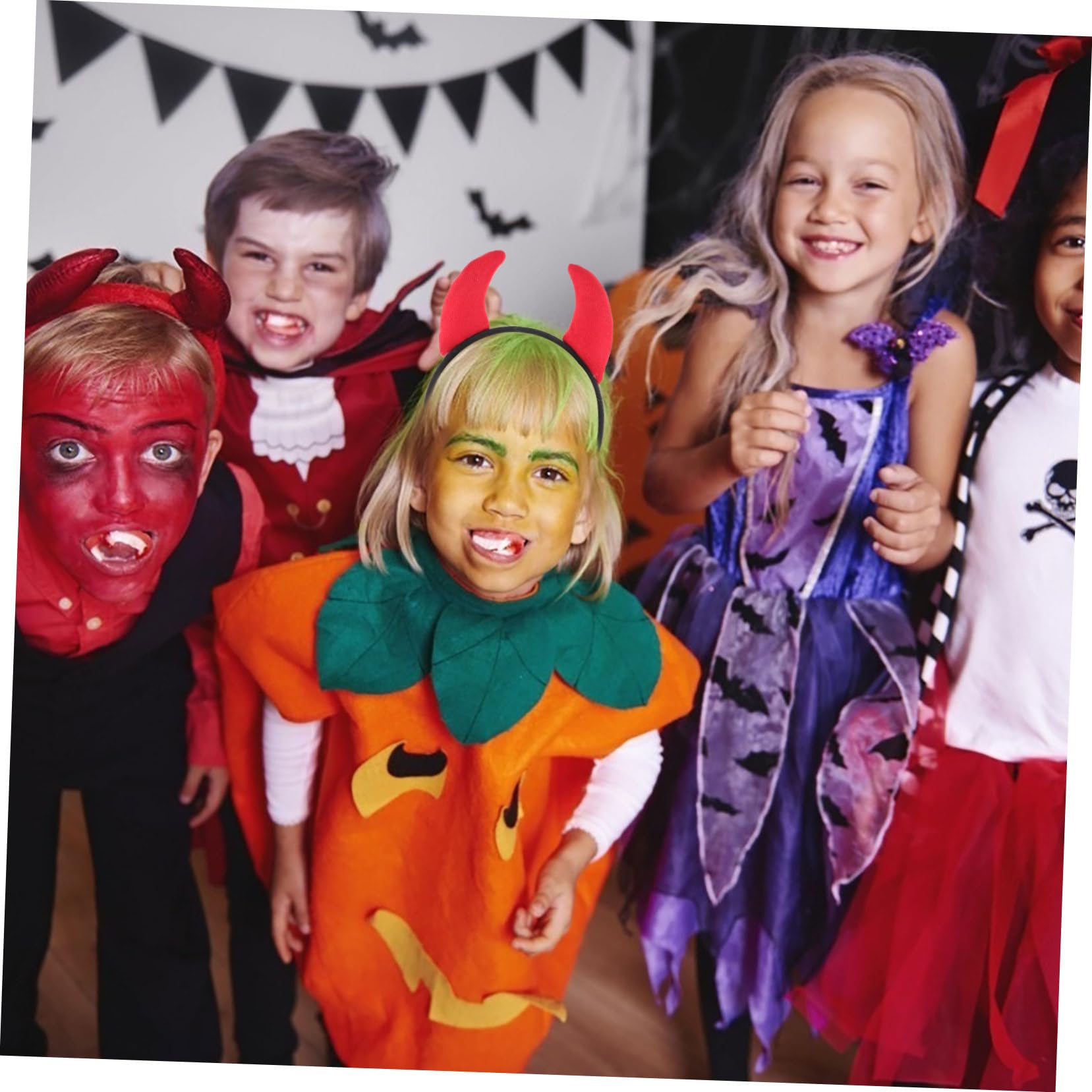 Homoyoyo 4 Pezzi Cerchietto con Diavolo per Halloween Accessorio Festivo per Costumi e per Feste Natale e Foto Divertenti