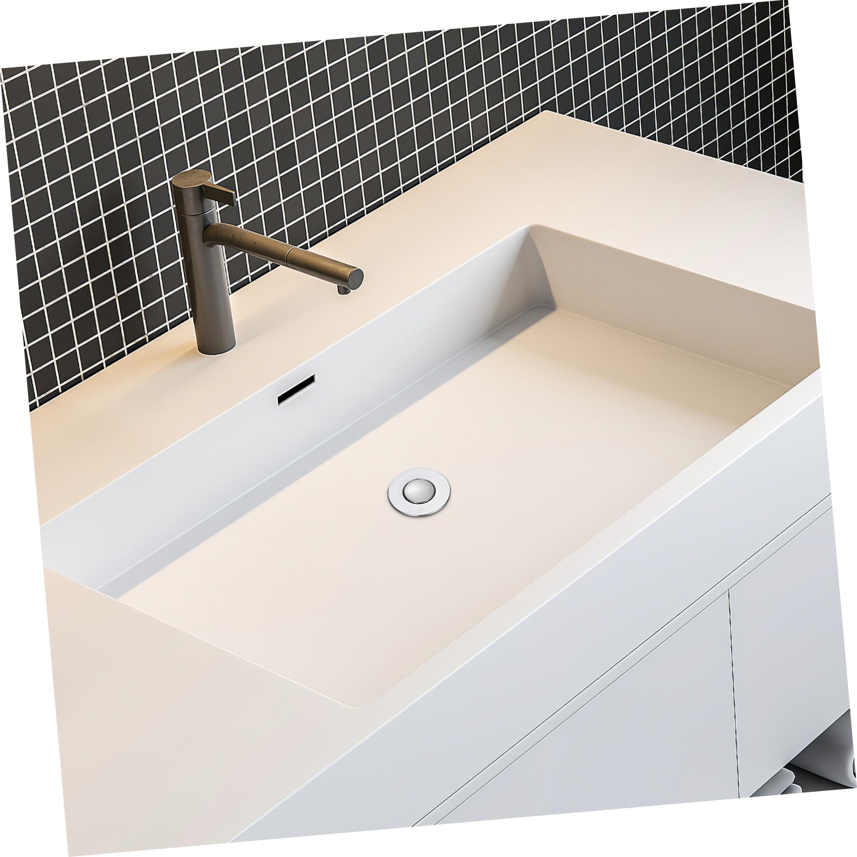 Tapón de Drenaje Tipo Empuje para Lavabo con Filtro Antidesbordamiento y Núcleo Rebote Resistente Abs y Acero Inoxidable Repuesto Fácil Instalar para Baño y Cocina