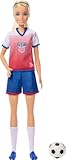 Barbie Careers USSF Soccer Fashion Doll Dressed in Removable Sport-Themed Outfit & Shoes with Accessories (Styles May Vary)