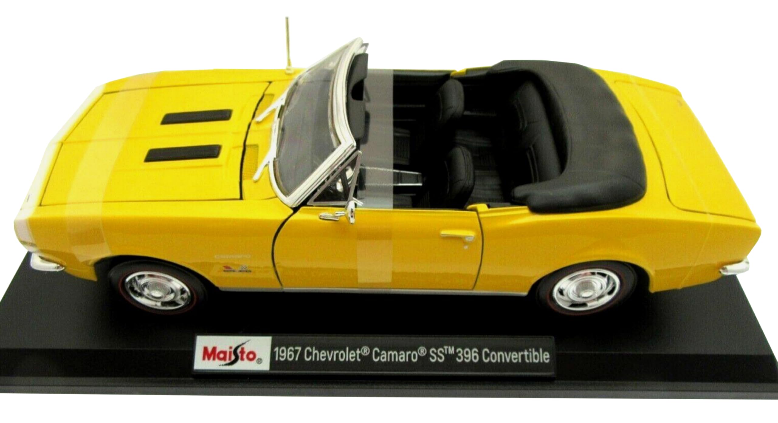 MAISTO 1/18 CHEVROLET Camaro SS 396 Convertible 1967 Candy Red Diecast