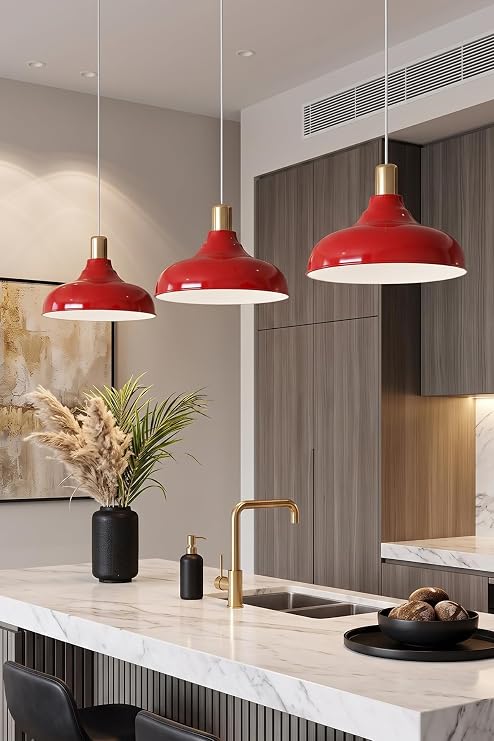 Marrien Lora Gold Sarkıt Avize, Bohem Tavan Lambası ve Salon Mutfak Aydınlatması - Turuncu - 33 cm - Modern Dekoratif Tavan Armatürü [Enerji Sınıfı A]