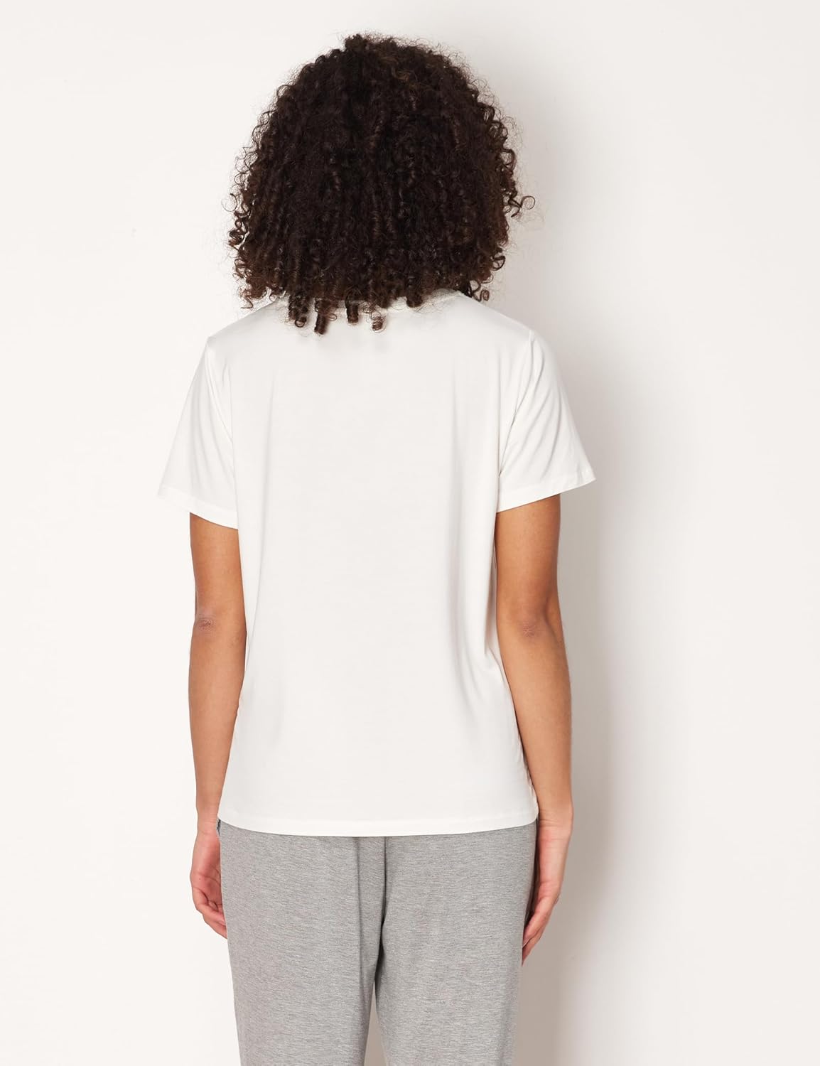 GYS Women's Pajama Tops Bamboo-derived Viscose Soft Comfy Short Sleeve Basic Lounge Tops - Image 2