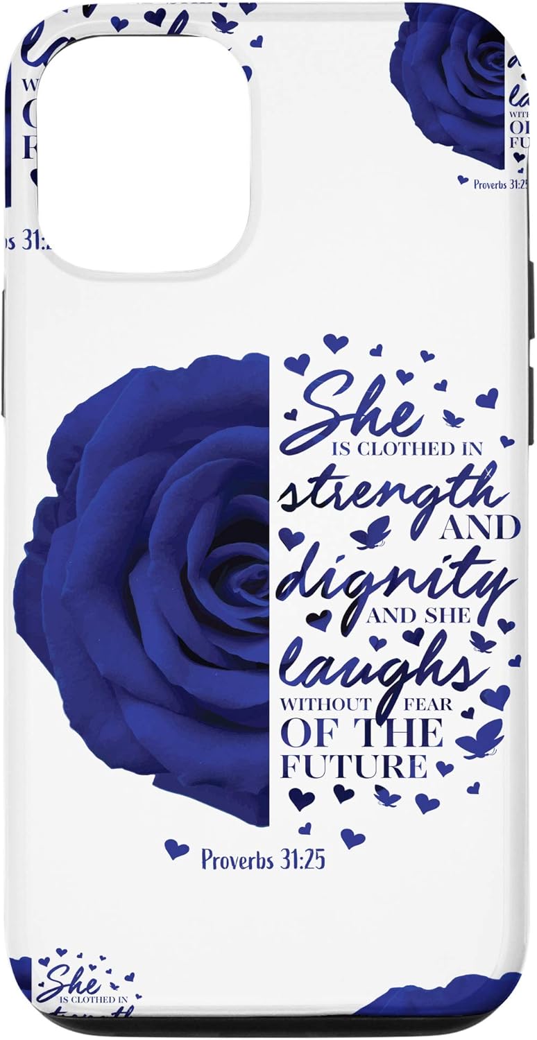 iPhone 12/12 Pro Proverbs 31 Christian Bible Verse Gifts Women Mom Daughter Case