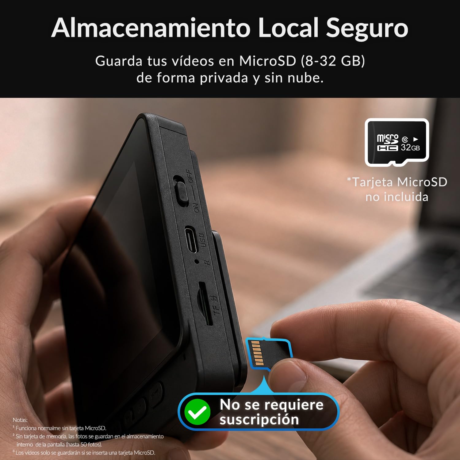 Videoportero Inalámbrico con Pantalla 4,3" Sin WiFi ni App, Timbre con Cámara Exterior IP65 Impermeable para Exterior, Monitor Interior, 135° Gran Angular, Audio Bidireccional y Visión Nocturna