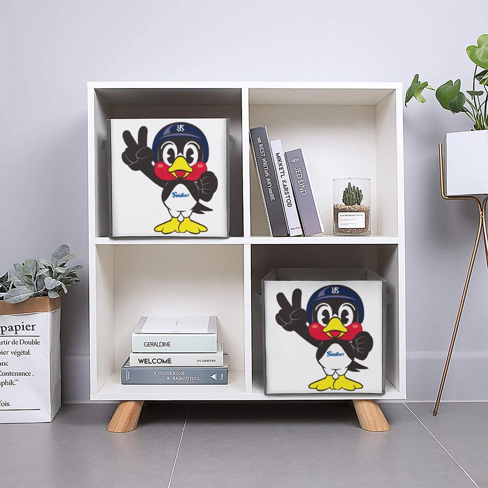 つば九郎　収納ボックス　ストレージボックス Amazon｜東京ヤクルトスワローズ つば九郎収納ボックス 折りたたみ収納