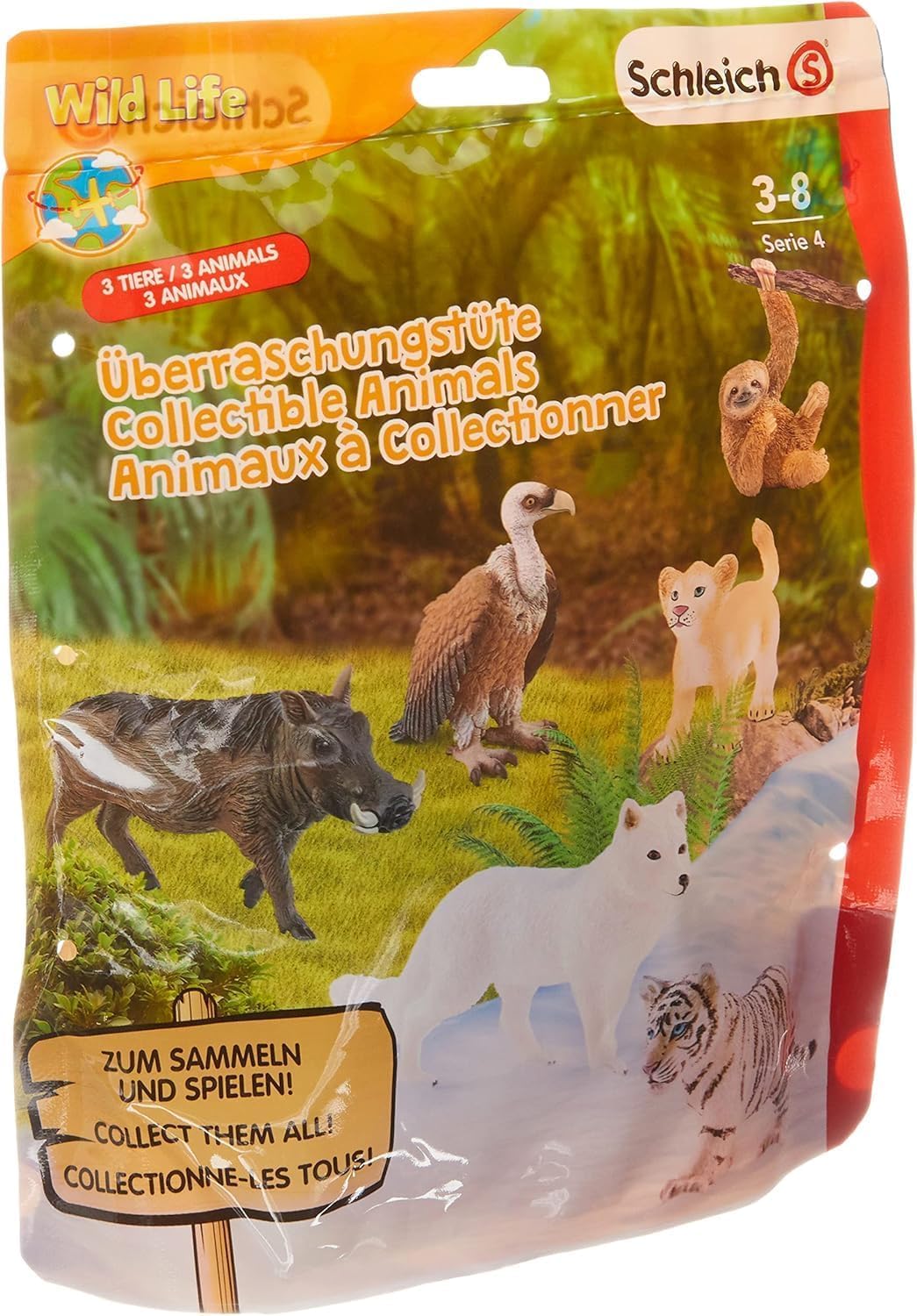 Amazon.com: Schleich Wild Life, 3-Piece Surprise Toy for Kids with