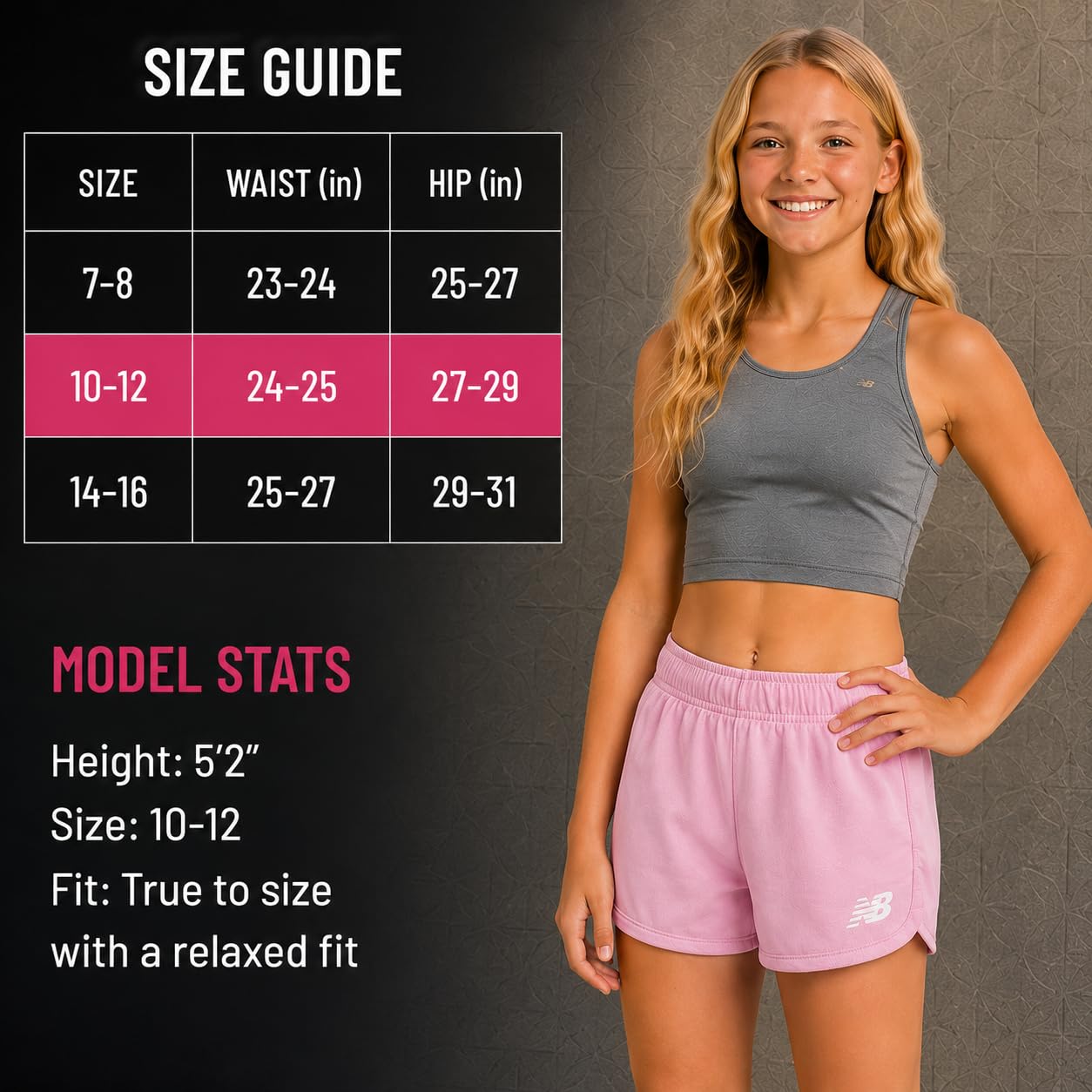 New Balance Sport-Shorts für Mädchen, 2er-Pack, aktive Performance-Mesh-Lauf-Shorts, Delfin-Shorts für Mädchen (Größe 7–16)