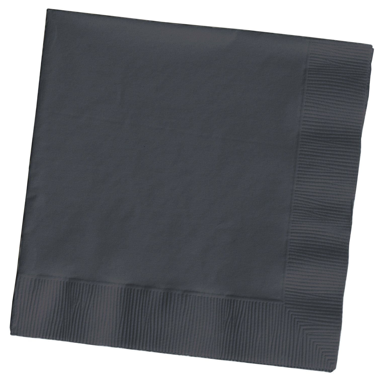 Creative Converting Touch Of Colour Velvet Luncheon Napkins 50 Pieces, Black